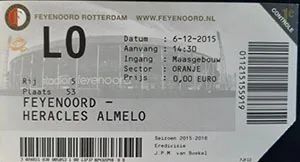 Toegangskaart Feyenoord – Heracles Almelo