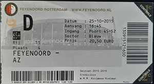 Toegangskaart Feyenoord – AZ