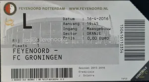 Toegangskaart Feyenoord – FC Groningen