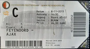 Toegangskaart Feyenoord – AFC Ajax