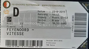 Toegangskaart Feyenoord – Vitesse