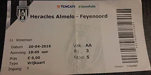 Toegangskaart Heracles Almelo – Feyenoord