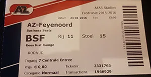 Toegangskaart AZ – Feyenoord