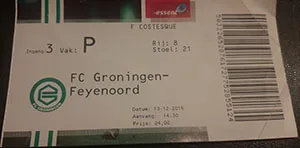 Toegangskaart FC Groningen – Feyenoord
