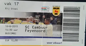 Toegangskaart Cambuur – Feyenoord