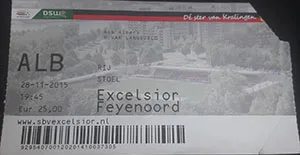Toegangskaart Excelsior – Feyenoord