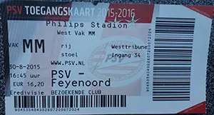 Toegangskaart PSV – Feyenoord