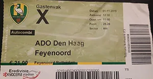 Toegangskaart ADO Den Haag – Feyenoord
