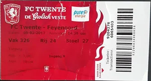 Toegangskaart FC Twente – Feyenoord