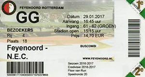 Toegangskaart Feyenoord – SC NEC