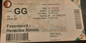 Toegangskaart Feyenoord – Heracles Almelo
