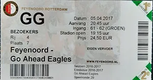 Toegangskaart Feyenoord – Go Ahead Eagles