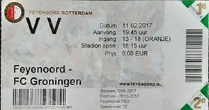 Toegangskaart Feyenoord – FC Groningen