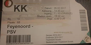 Toegangskaart Feyenoord – PSV