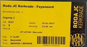 Toegangskaart Roda JC – Feyenoord