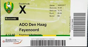 Toegangskaart ADO Den Haag – Feyenoord