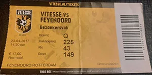 Toegangskaart Vitesse – Feyenoord