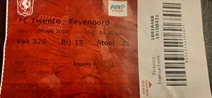 Toegangskaart FC Twente – Feyenoord