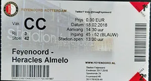 Toegangskaart Feyenoord – Heracles Almelo