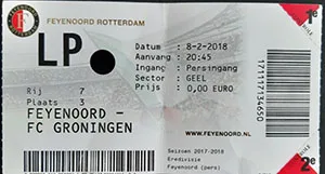 Toegangskaart Feyenoord – FC Groningen