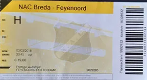 Toegangskaart NAC Breda – Feyenoord