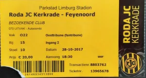 Toegangskaart Roda JC – Feyenoord