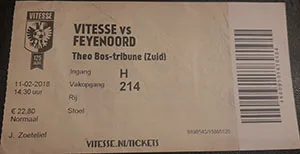 Toegangskaart Vitesse – Feyenoord