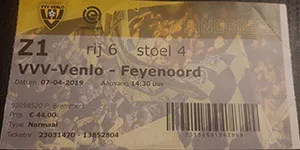 Toegangskaart VVV Venlo – Feyenoord