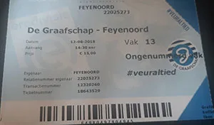 Toegangskaart De Graafschap – Feyenoord