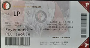 Toegangskaart Feyenoord – FC Zwolle