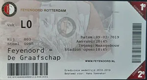 Toegangskaart Feyenoord – De Graafschap