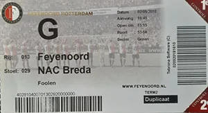 Toegangskaart Feyenoord – NAC Breda