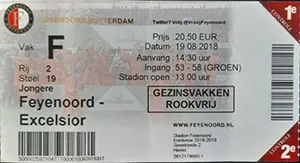 Toegangskaart Feyenoord – Excelsior