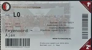 Toegangskaart Feyenoord – AFC Ajax
