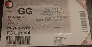 Toegangskaart Feyenoord – FC Utrecht