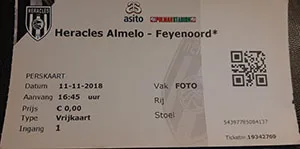 Toegangskaart Heracles Almelo – Feyenoord