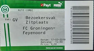Toegangskaart FC Groningen – Feyenoord