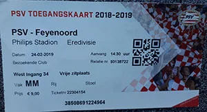 Toegangskaart PSV – Feyenoord