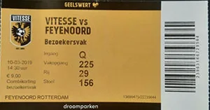 Toegangskaart Vitesse – Feyenoord