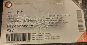 Toegangskaart Feyenoord – PSV