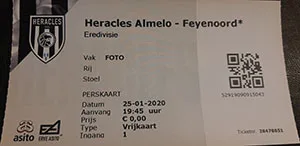 Toegangskaart Heracles Almelo – Feyenoord