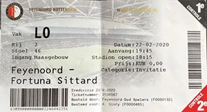 Toegangskaart Feyenoord – Fortuna Sittard