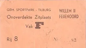 Toegangskaart Willem II – Feyenoord