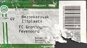 Toegangskaart FC Groningen – Feyenoord