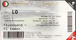 Toegangskaart Feyenoord – FC Emmen