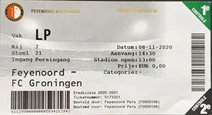 Toegangskaart Feyenoord – FC Groningen