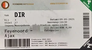 Toegangskaart Feyenoord – AFC Ajax