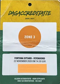 Toegangskaart Fortuna Sittard – Feyenoord