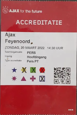 Toegangskaart AFC Ajax – Feyenoord