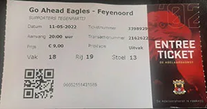 Toegangskaart Go Ahead Eagles – Feyenoord